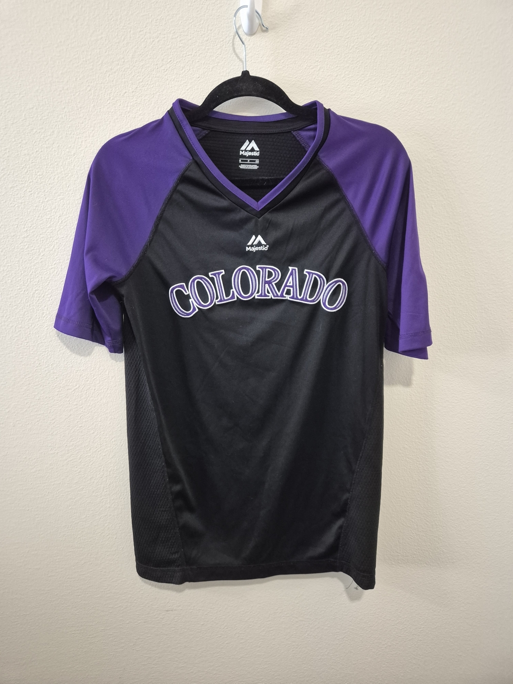 Majestic Black and Purple Colorado Athletic Jersey